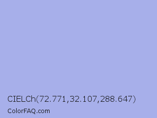 CIELCh 72.771,32.107,288.647 Color Image