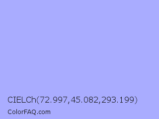 CIELCh 72.997,45.082,293.199 Color Image