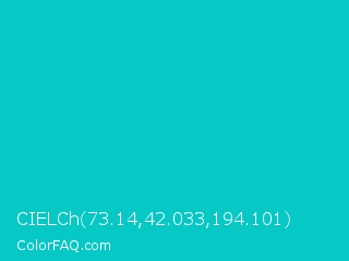 CIELCh 73.14,42.033,194.101 Color Image