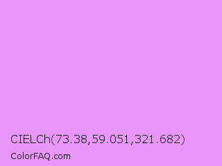 CIELCh 73.38,59.051,321.682 Color Image