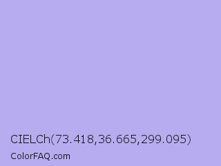 CIELCh 73.418,36.665,299.095 Color Image