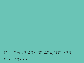 CIELCh 73.495,30.404,182.538 Color Image