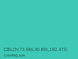 CIELCh 73.686,40.891,182.473 Color Image