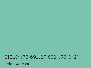 CIELCh 73.691,27.802,173.042 Color Image