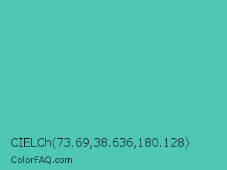 CIELCh 73.69,38.636,180.128 Color Image