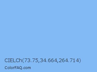 CIELCh 73.75,34.664,264.714 Color Image