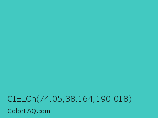 CIELCh 74.05,38.164,190.018 Color Image