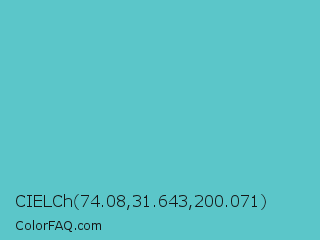 CIELCh 74.08,31.643,200.071 Color Image