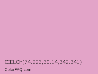 CIELCh 74.223,30.14,342.341 Color Image