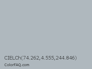 CIELCh 74.262,4.555,244.846 Color Image