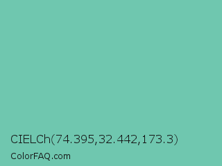 CIELCh 74.395,32.442,173.3 Color Image