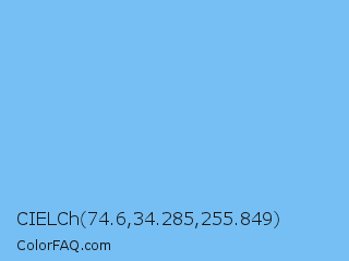 CIELCh 74.6,34.285,255.849 Color Image