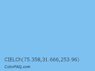 CIELCh 75.358,31.666,253.96 Color Image
