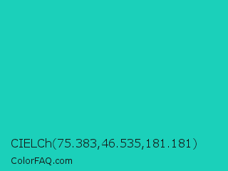 CIELCh 75.383,46.535,181.181 Color Image