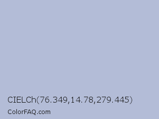 CIELCh 76.349,14.78,279.445 Color Image