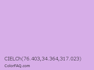 CIELCh 76.403,34.364,317.023 Color Image