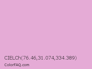 CIELCh 76.46,31.074,334.389 Color Image