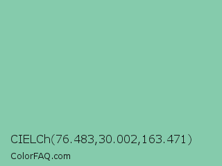 CIELCh 76.483,30.002,163.471 Color Image