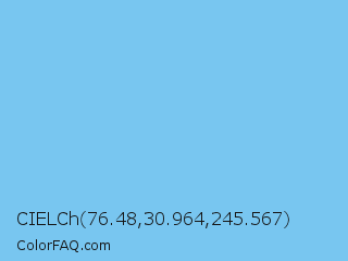 CIELCh 76.48,30.964,245.567 Color Image
