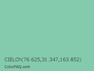 CIELCh 76.625,31.347,163.852 Color Image
