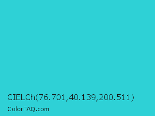 CIELCh 76.701,40.139,200.511 Color Image