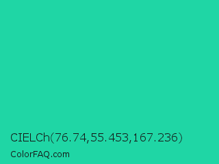 CIELCh 76.74,55.453,167.236 Color Image