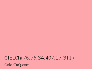 CIELCh 76.76,34.407,17.311 Color Image