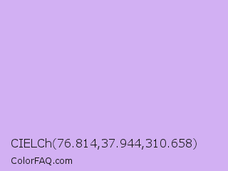 CIELCh 76.814,37.944,310.658 Color Image