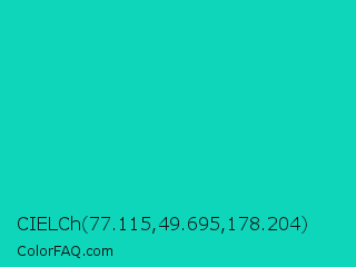 CIELCh 77.115,49.695,178.204 Color Image