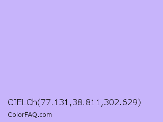 CIELCh 77.131,38.811,302.629 Color Image