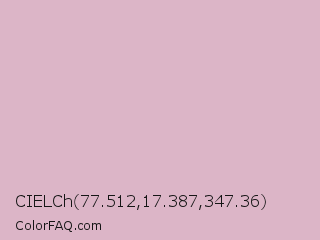 CIELCh 77.512,17.387,347.36 Color Image