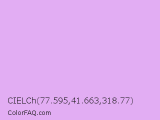 CIELCh 77.595,41.663,318.77 Color Image