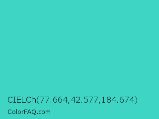 CIELCh 77.664,42.577,184.674 Color Image