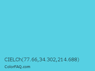 CIELCh 77.66,34.302,214.688 Color Image