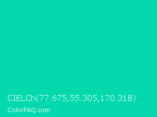 CIELCh 77.675,55.305,170.318 Color Image