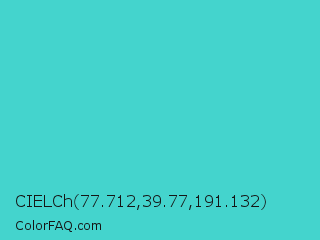 CIELCh 77.712,39.77,191.132 Color Image