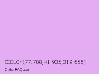 CIELCh 77.788,41.935,319.656 Color Image
