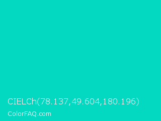 CIELCh 78.137,49.604,180.196 Color Image