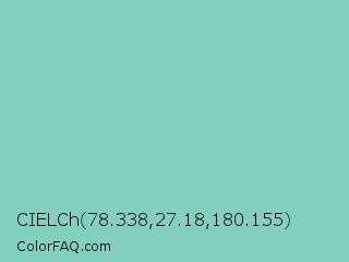 CIELCh 78.338,27.18,180.155 Color Image