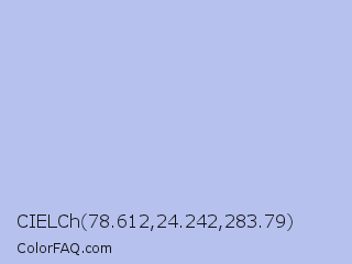 CIELCh 78.612,24.242,283.79 Color Image