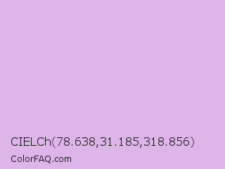CIELCh 78.638,31.185,318.856 Color Image