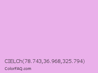 CIELCh 78.743,36.968,325.794 Color Image