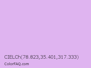 CIELCh 78.823,35.401,317.333 Color Image