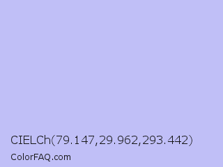 CIELCh 79.147,29.962,293.442 Color Image