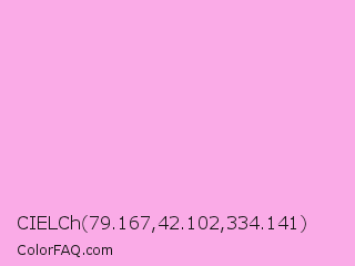 CIELCh 79.167,42.102,334.141 Color Image