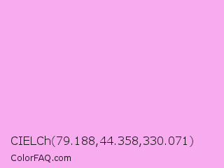 CIELCh 79.188,44.358,330.071 Color Image