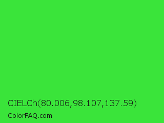 CIELCh 80.006,98.107,137.59 Color Image