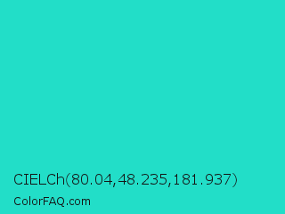 CIELCh 80.04,48.235,181.937 Color Image