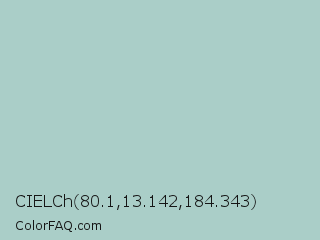 CIELCh 80.1,13.142,184.343 Color Image