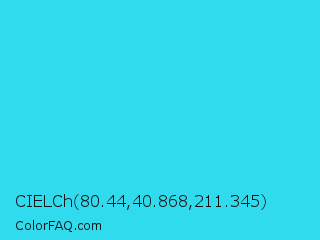CIELCh 80.44,40.868,211.345 Color Image
